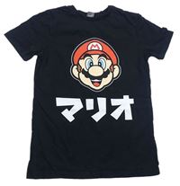 Černé tričko s Mario Bross George