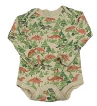 Béžové body so stromami a dinosaurami Tu