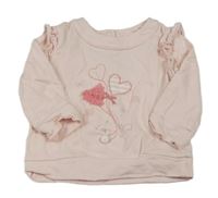 Svetloružová mikina s obrázkom Mothercare
