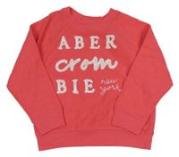 Nové - Zářivě růžový svetr s nápisem z flitrů Abercrombie&Fitch