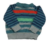 Farebný pruhovaný sveter Miniclub