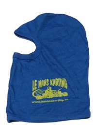 Modrá bavlněná kukla s potiskem