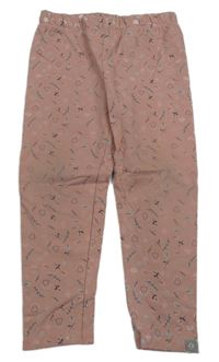 Svetloružové tregíny s houbičkami a listami Liegelind