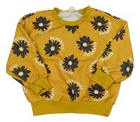 Žltá kvetinová mikina Shein