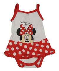 Bielo-červené body s Minnie Disney