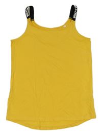 Žlto-černný top s nápisom C&A