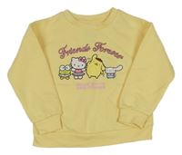 Žltá mikina s Hello Kitty a kamarády Sanrio