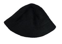 Dámský černý chlupatý klobouk F&F