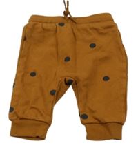 Hnedé tepláky s čiernymi bodky H&M