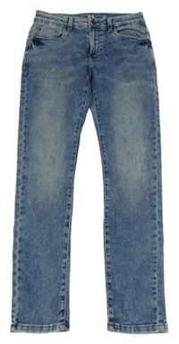 Modré teplákové skinny rifle C&A