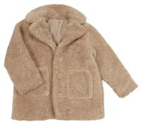 Světlerůžový kožešinový podšitý kabátek Nutmeg