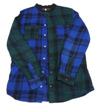 Černo-modro-zelená kostkovaná košile M&S