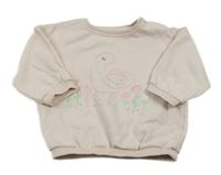 Svetloružová mikina s kačkou George