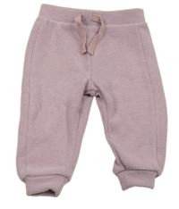 Lila rebrované úpletové tepláky Primark