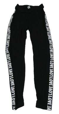 Čierne legíny s nápismi Shein