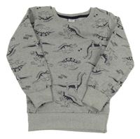 Sivá mikina s dinosaurami Kiki&Koko