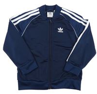 Tmavomodrá sportovní propínací mikina Adidas