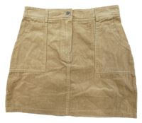 Béžová menšestrová sukňa Primark