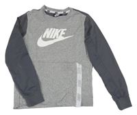 Šedo-tmavošedá mikina Nike