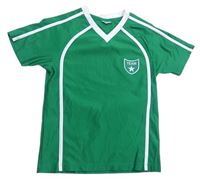 Zeleno-bílý funkční sportovní dres Crivit