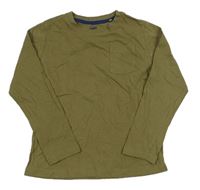 Khaki tričko s vreckom Lupilu