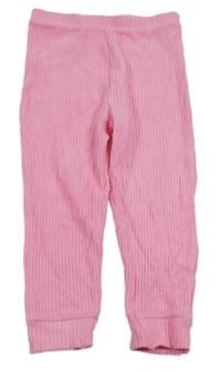 Ružové rebrované nohavice Pirmark