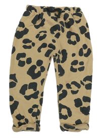 Béžovo-černé vzorované tepláky Next