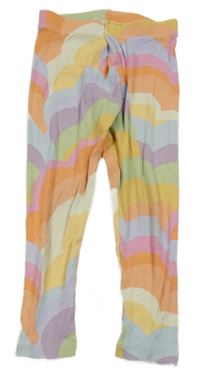 Barevné vzorované žebrované legíny Next