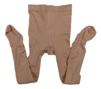 Svetloružové rebrované pančuchy H&M