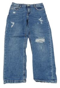 Modré straight rifle s prošoupáním Zara 