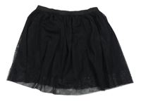 Čierna tylová sukňa Crash One