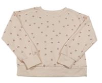 Svetloružová mikina s kvietkami Primark