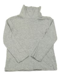 Sivé melírované tričko s rolákom H&M