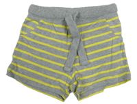 Sivo-žlté pruhované kraťasy Lupilu