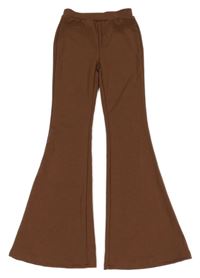 Hnedé flare nohavice