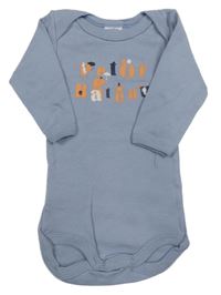 Modrošedé body s nápisem Petit Bateau