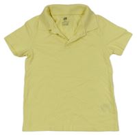 Žlté polo tričko H&M