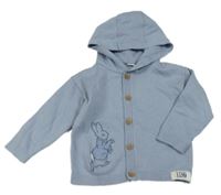Modrošedý prepínaci sveter s králíčkem - Peter Rabbit a kapucňou M&S