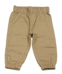 Hnedé cuff plátenné nohavice TAHARI