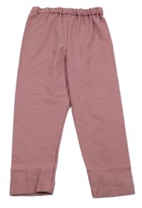 Starorůžové capri legíny riflového vzhledu