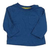 Petrolejové tričko s vreckom Nutmeg