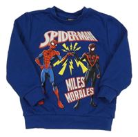 Zafírová tepláková mikina so Spider-many PRIMARK