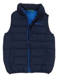 Tmavomodrá prošívaná šusťáková funkční zateplená vesta MOUNTAIN WAREHOUSE