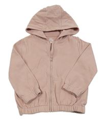 Pudrová prepínaci mikina s kapucňou F&F