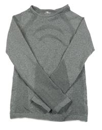 Sivé melírované thermo tričko crane