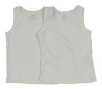 2x - Bílý nátělník H&M