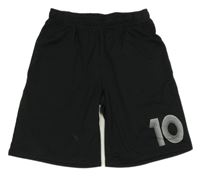 Čierne športové kraťasy s číslom Vertbaudet