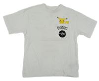 Bílé tričko s Pikachu a kapsou Next