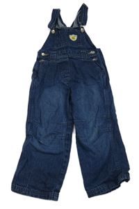 Tmavomodré na traké rifle s nášivkou