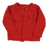 Červený prepínaci sveter s kvetinou Nutmeg